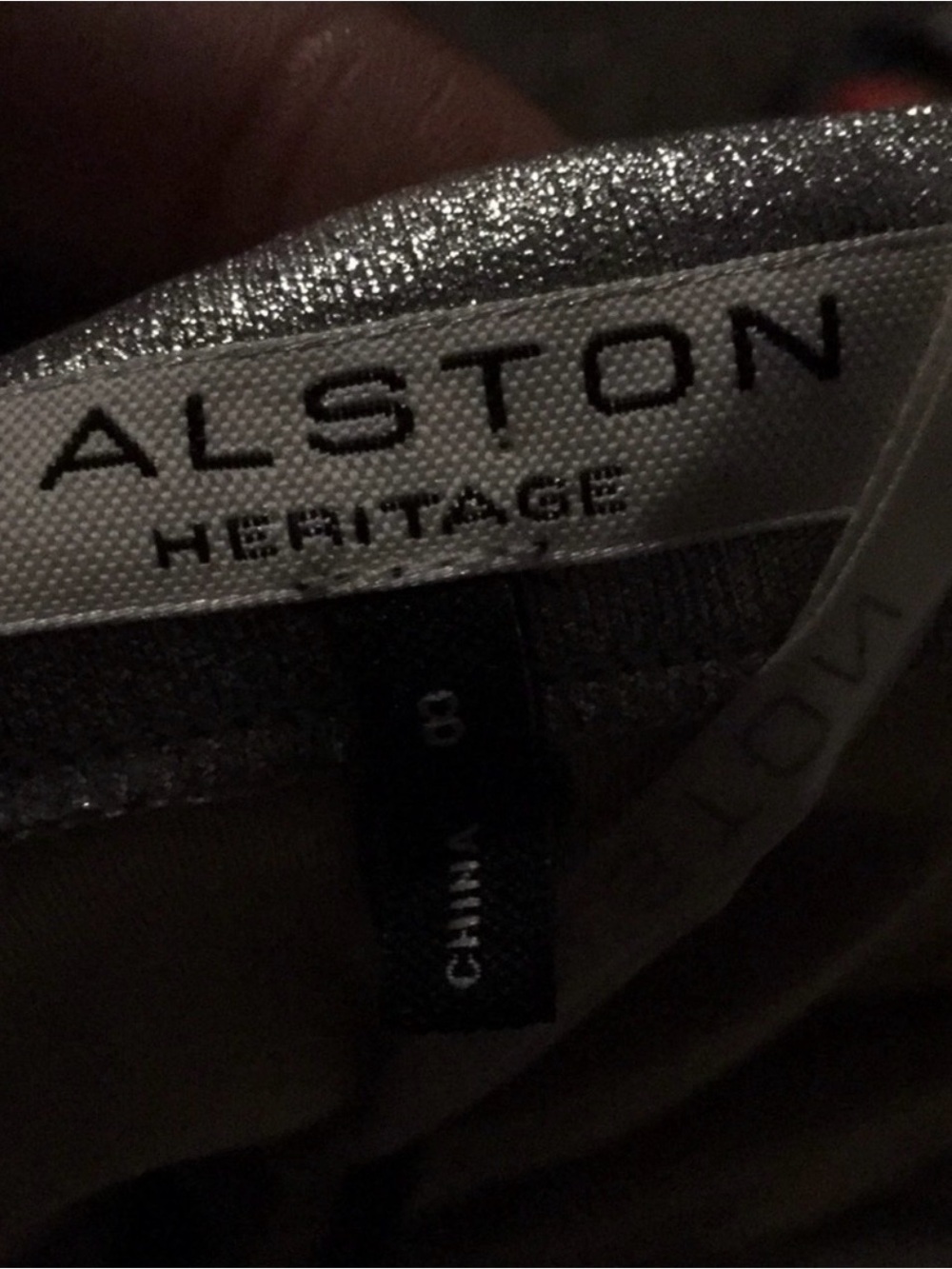 Halston Silver Metallic Maxi Dress NWT - Picture 2 of 5